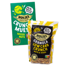 Holie's granola of crunchy muesli